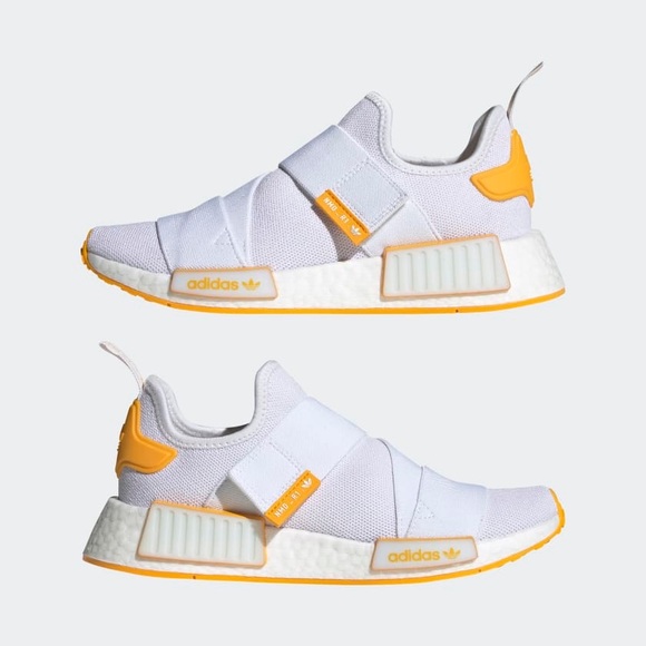 ADIDAS NMD_R1 STRAP SHOES-Women’s Size 7.5-cloud white/collegiate gold BNIB - Picture 7 of 16